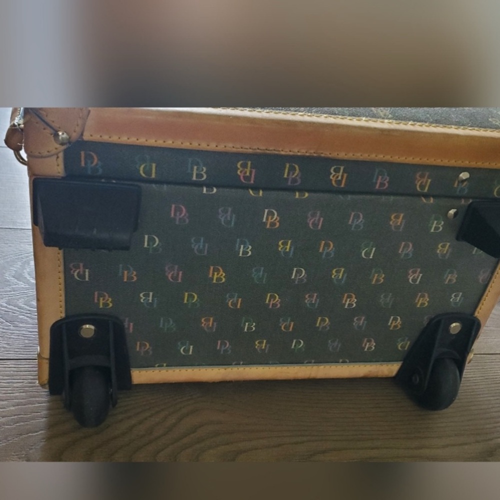 Dooney & Bourke Vintage Style Suitcase - Brown and Tan - Picture 4 of 15